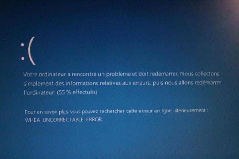 Écran bleu - Windows 10