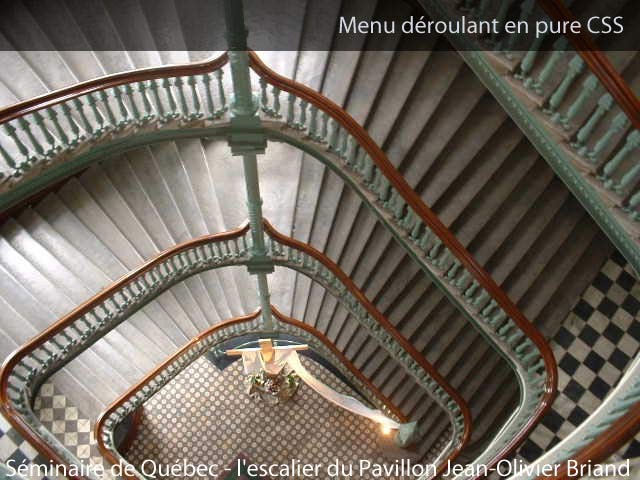 Séminaire de Québec - l’escalier du Pavillon Jean-Olivier Briand