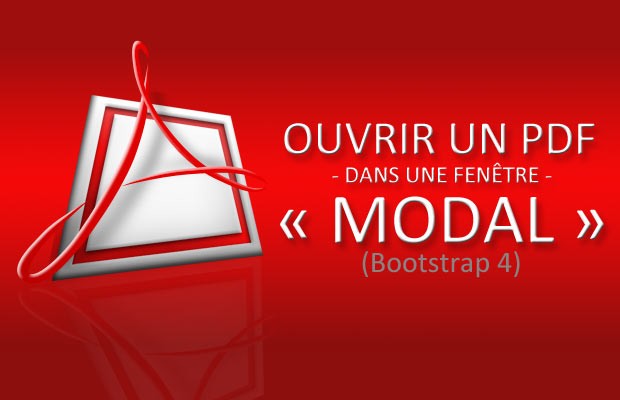 Ouvrir un PDF dans une fenêtre « modal » Bootstrap 4