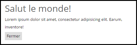 Modal (dialog) HTML5