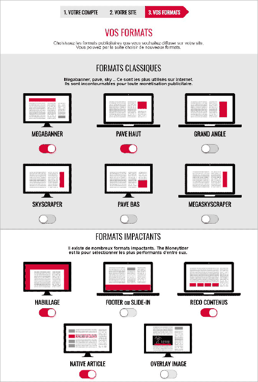 Format publicitaire - The Moneytizer