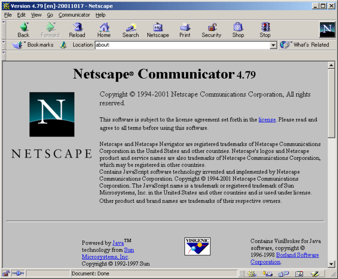 Netscape Communicator 4.7.