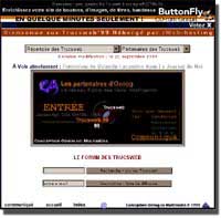 Deuxième version du site des Trucsweb.com en 1999