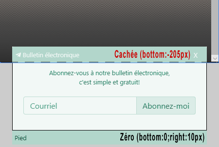 Fenêtre modale fixe 2