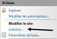 IIS7 - Lier le certificat SSL à un site Web