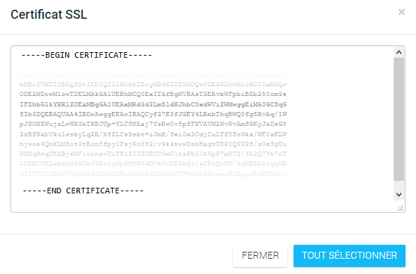 Renouveler un certificat SSL - Certificat SSL