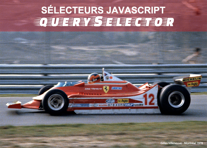 Gilles Villeneuve, gagnant du GP de Montréal en 1978. J’y était ;- )