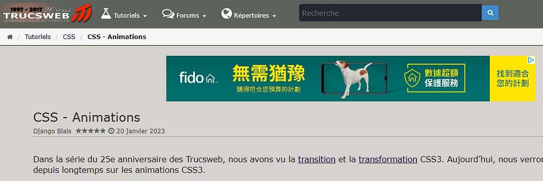 Publicité Google AdSense en chinois dans un navigateur en français!