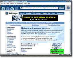 Netscape 6 Preview Release 3 - Le navigateur du développeur universel..